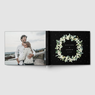 Livre D'or Elégant Mariage de courge Black Snowberry+Eucalypt