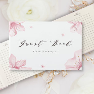 Livre D'or Élégant Mariage de fleurs de cerisier