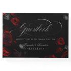 Élégant Mariage floral rouge et noir personnalisé