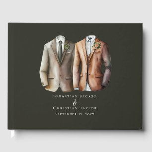 Livre D'or Elégant Mariage gay deux pièces en costume