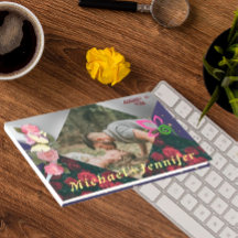 Élégant Mariage Minimaliste Fleur Personnalisé Pho