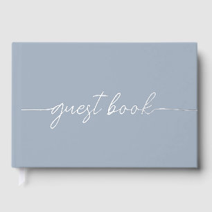 Livre D'or Élégant Mariage moderne Dusty Blue