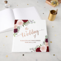 Élégant Mariage Rose à huile rouge et rose Boho
