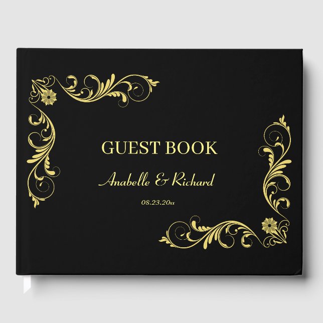 Livre D'or Élégant Mariage victorien (Recto)