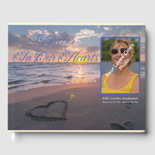 Livre D'or Élégant Pour Toujours Dans Notre Coeur Beach Sunse