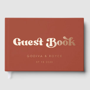 Livre D'or Élégant Retro Rose Gold mariage