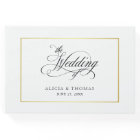 Élégant Script fleurit Mariage de calligraphie