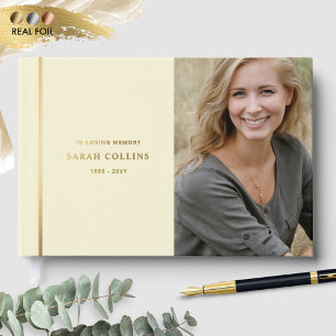 Livre D'or Élégant véritable huile, En Mémoire Amoureuse Funé