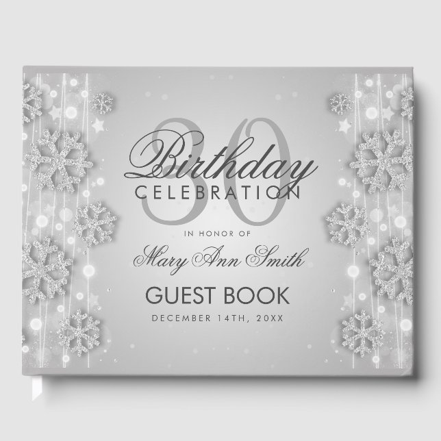 Livre D'or Elégante Parties scintillant d'hiver de 30e annive (Recto)