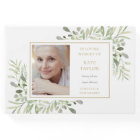 Élégante Verdure En Mémoire Amoureuse Photo Funéra