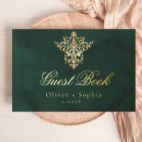 Emerald Green Gold Victorian Ornate Mariage