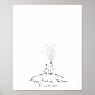 Livre d'or Empreinte de Petit Ours