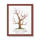 Livre d'or empreinte digitale arbre mariage mémora