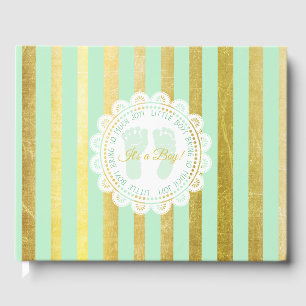 Livre d'or et Baby shower vert