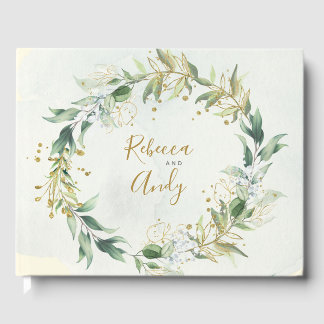 Livre d'or et verdure mariage