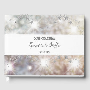 Livre D'or Étoiles d'argent chic Quinceanera