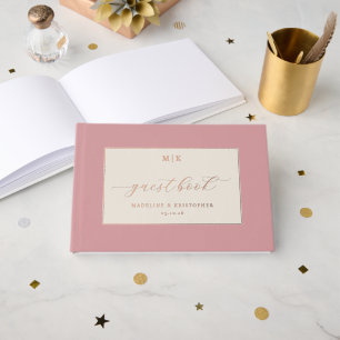 Livre D'or Étoiles Roses Élégantes