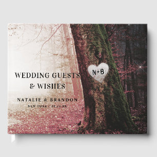 Livre D'or Evermore Forêt de fée enchantée Mariage rose