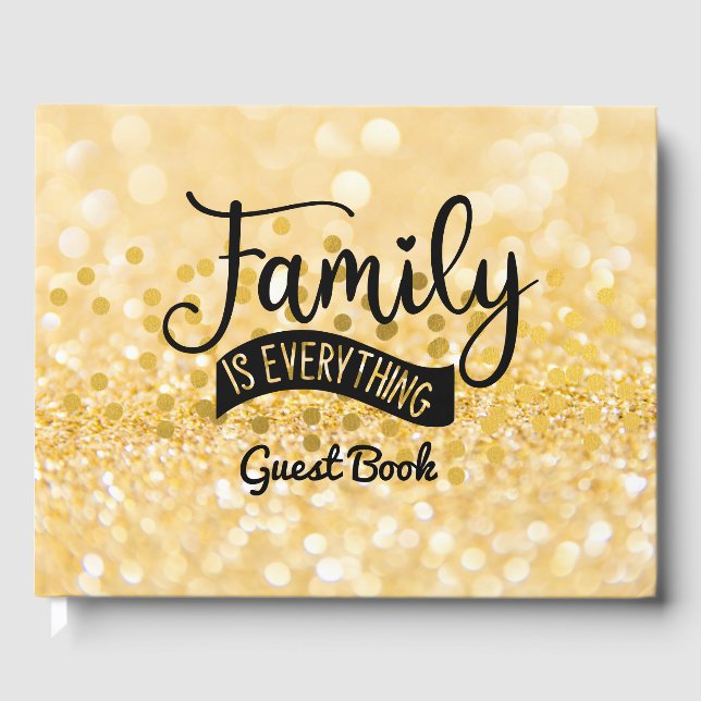 Livre D'or Family Reunion Guest Book, Family est tout (Recto)