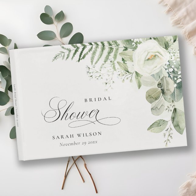 Livre D'or Fern Eucalyptus Fête des mariées de feuillage (Créateur téléchargé)