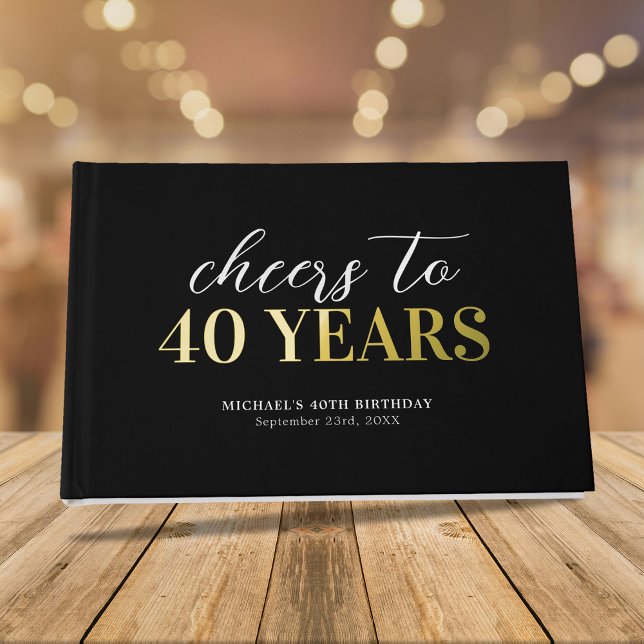 Livre D'or Fête d'anniversaire à n'importe quel âge (Créateur téléchargé)