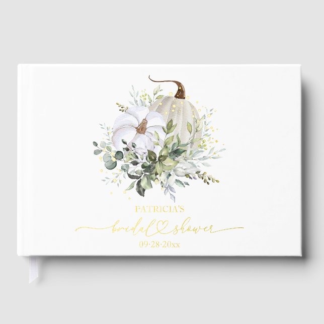 Livre D'or Fête des mariées d'automne Citrouille verdoyante (Recto)