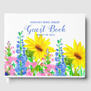 Livre D'or Fête des mariées du jardin aux fleurs de tournesol