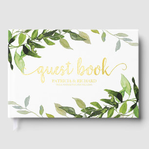 Livre D'or Fête des mariées Eucalyptus verdoyante