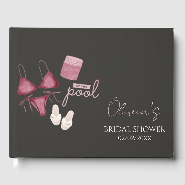 Livre D'or Fête prénuptiale chic bohème au bord de la piscine (Recto)