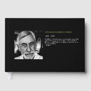 Livre D'or Feuille d'or photo citation célébration funéraire 