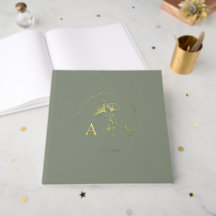 Feuilles de Ginkgo Élégantes Argenté Vert Sage Mar