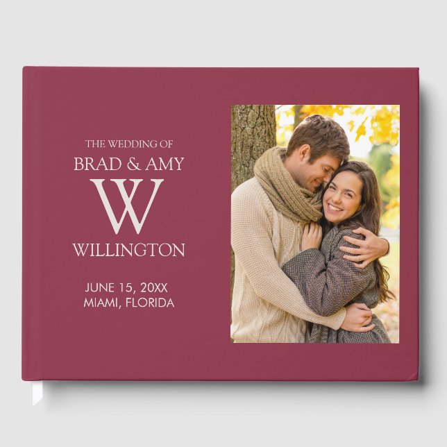 Livre D'or Fiançailles de Bourgogne Mariage photo Bride Groom (Recto)