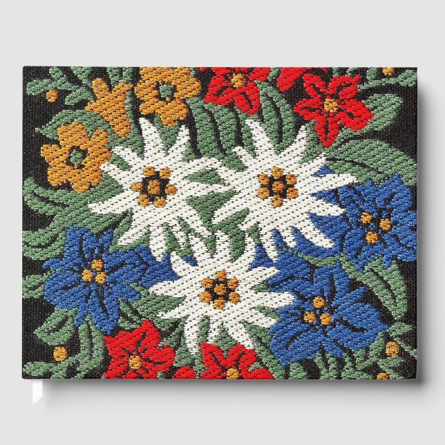 Livre D'or Fleur alpine suisse Edelweiss (Recto)