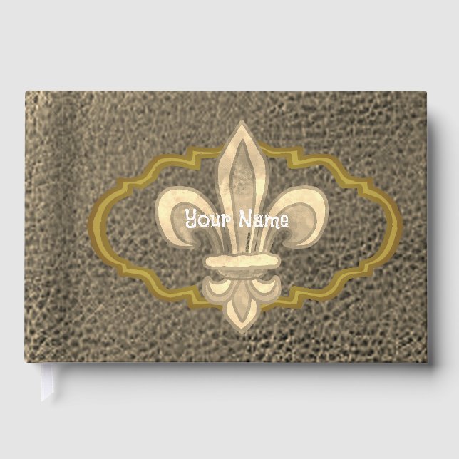Livre d'or Fleur De Lis Family Crest (Recto)