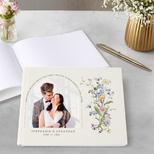 Livre D'or Fleur sauvage de printemps coloré Meadow Mariage P