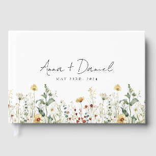 Livre D'or Fleur sauvage d'été Mariage de terrain
