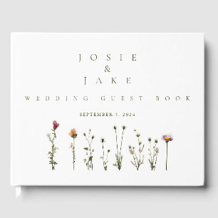 Livre d'or fleur sauvage mariage