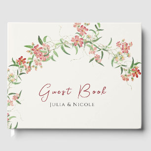 Livre D'or Fleur sauvage rose Rose Spring Garland Mariage
