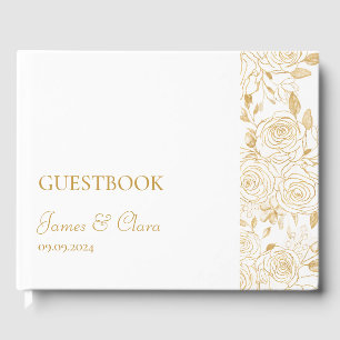 Livre D'or FLEURS Dorées
