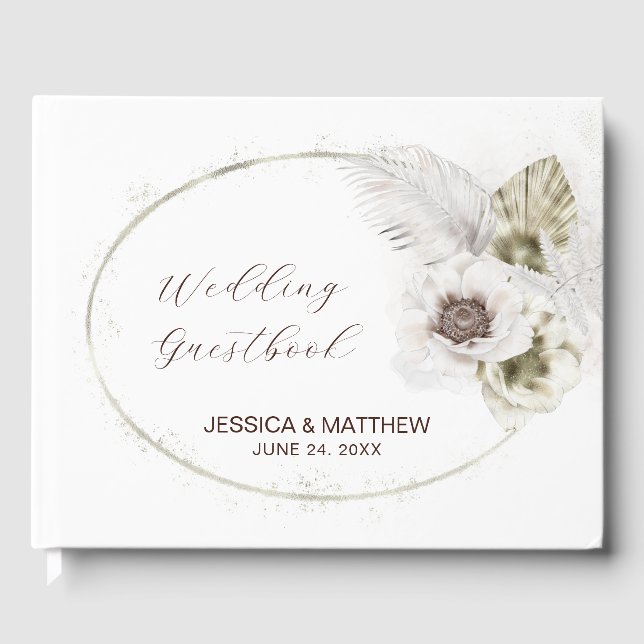 Livre D'or Fleurs et plumes blanches (Recto)