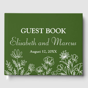 Livre d'or floral simple
