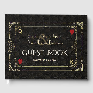 Livre D'or Flourish Gold Art Deco Casino Vegas Poker