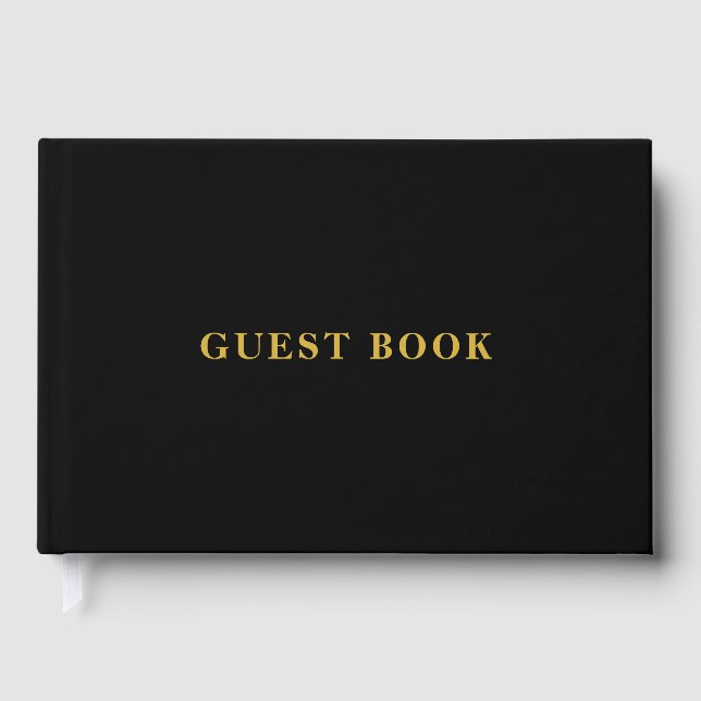 Livre d'or Foil de texte personnalisé pour les Mar (Recto)