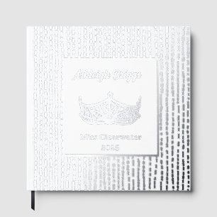 Livre D'or Foil Pageant Crown Photo Scrapbook avec texte avan