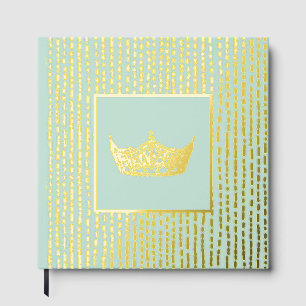 Livre D'or Foil Pageant Crown Photo Scrapbook texte sur la co