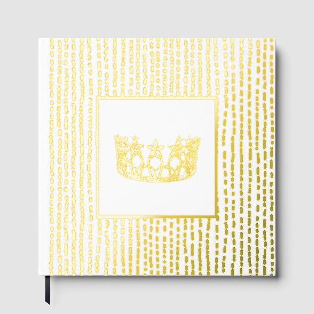 Livre D'or Foil Pageant Star Crown Photo Scrapbook-NO texte (Recto)