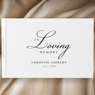 Livre D'or Font de script "In Love Memory"