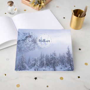 Livre D'or Forêt de sapins brouillard merveilleux d'hiver mon