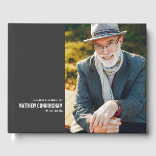 Livre D'or Forever In Our Hearts Modern Custom Photo Memorial