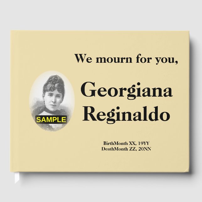 Livre d'or funéraire conservateur et élégant (Recto)